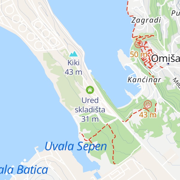 Map of Ured skladišta