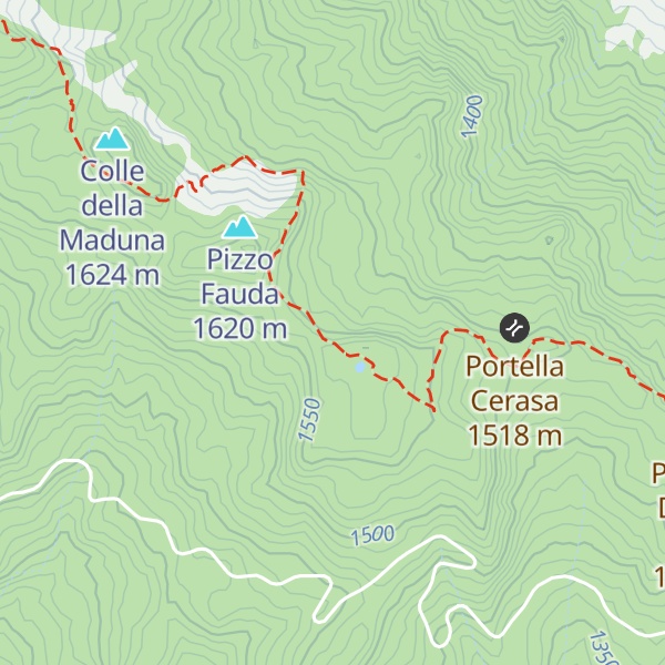 Map of Pizzo Buschi
