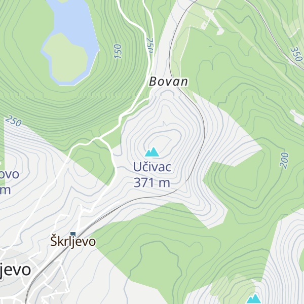 Map of Učivac