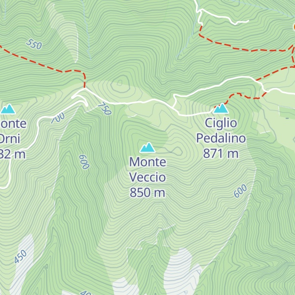 Map of Monte Veccio