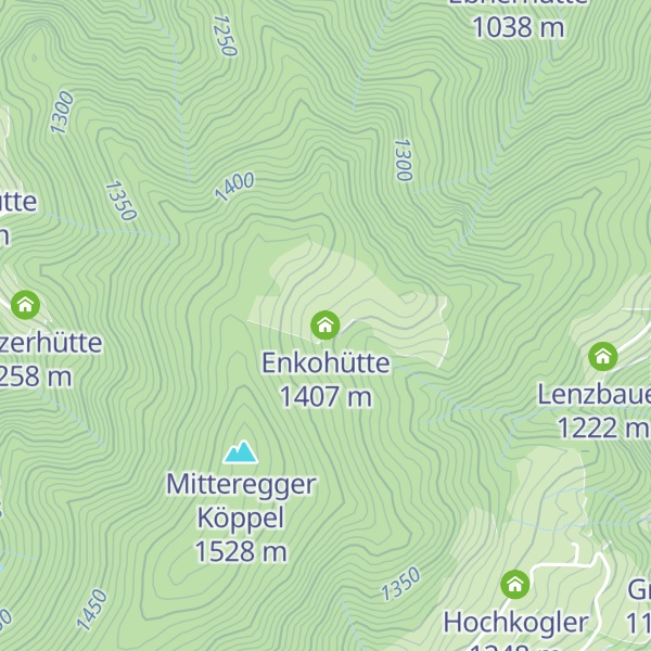 Map of Enkohütte