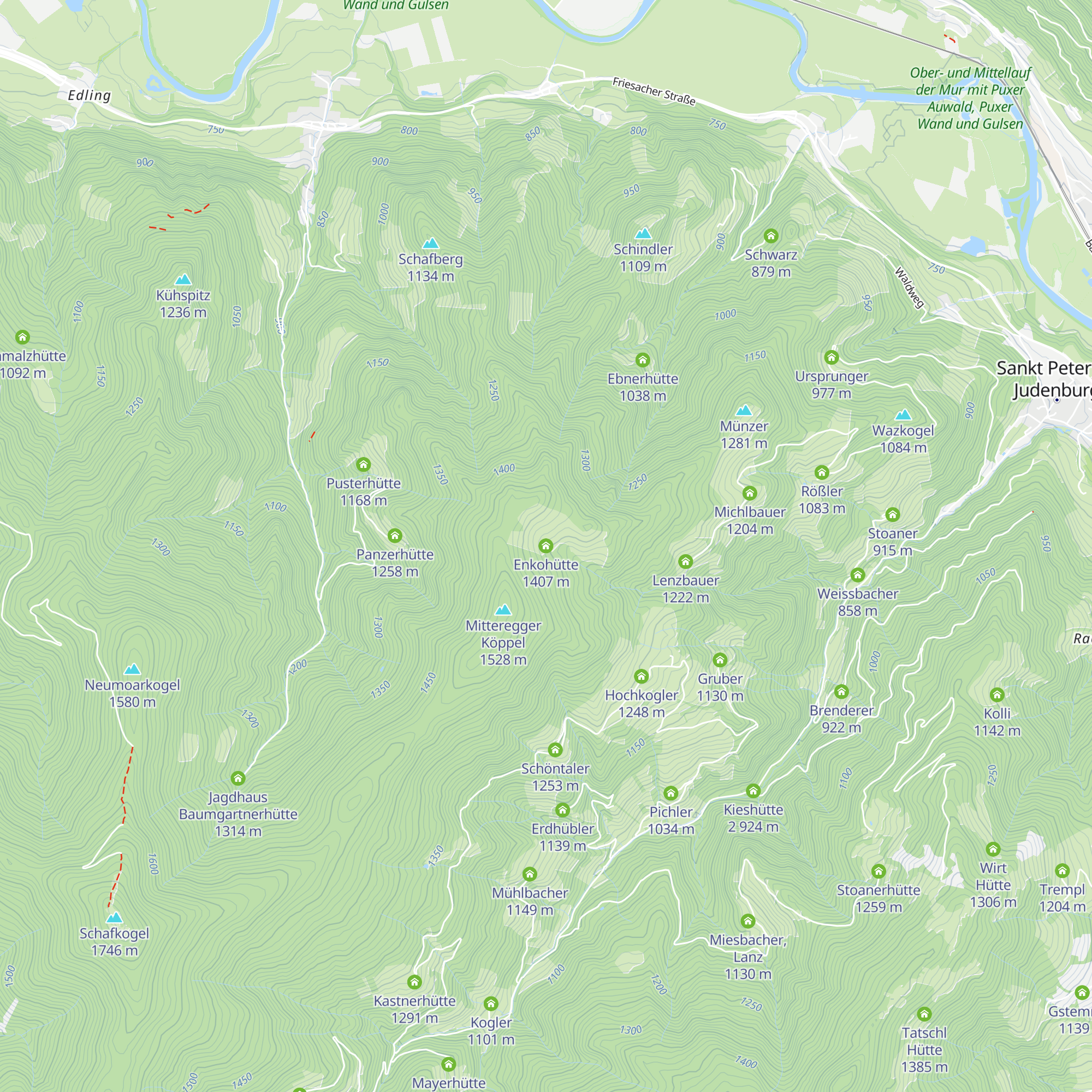 Enkohütte map