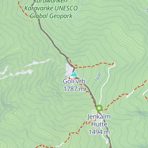 Map of Goli vrh