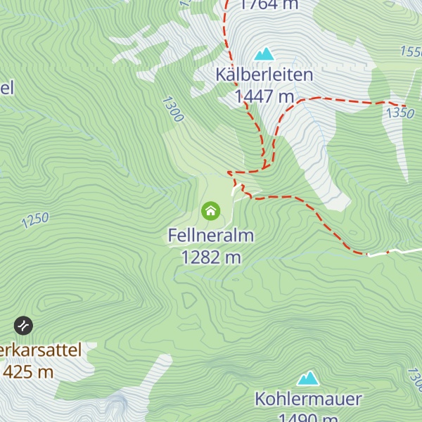 Map of Fellneralm