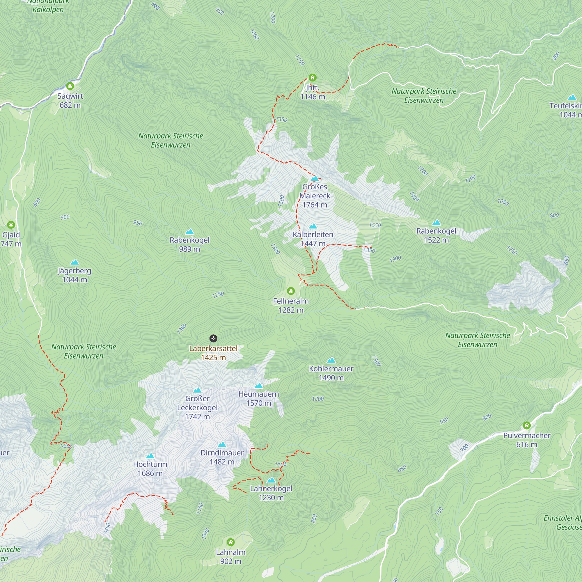 Fellneralm map