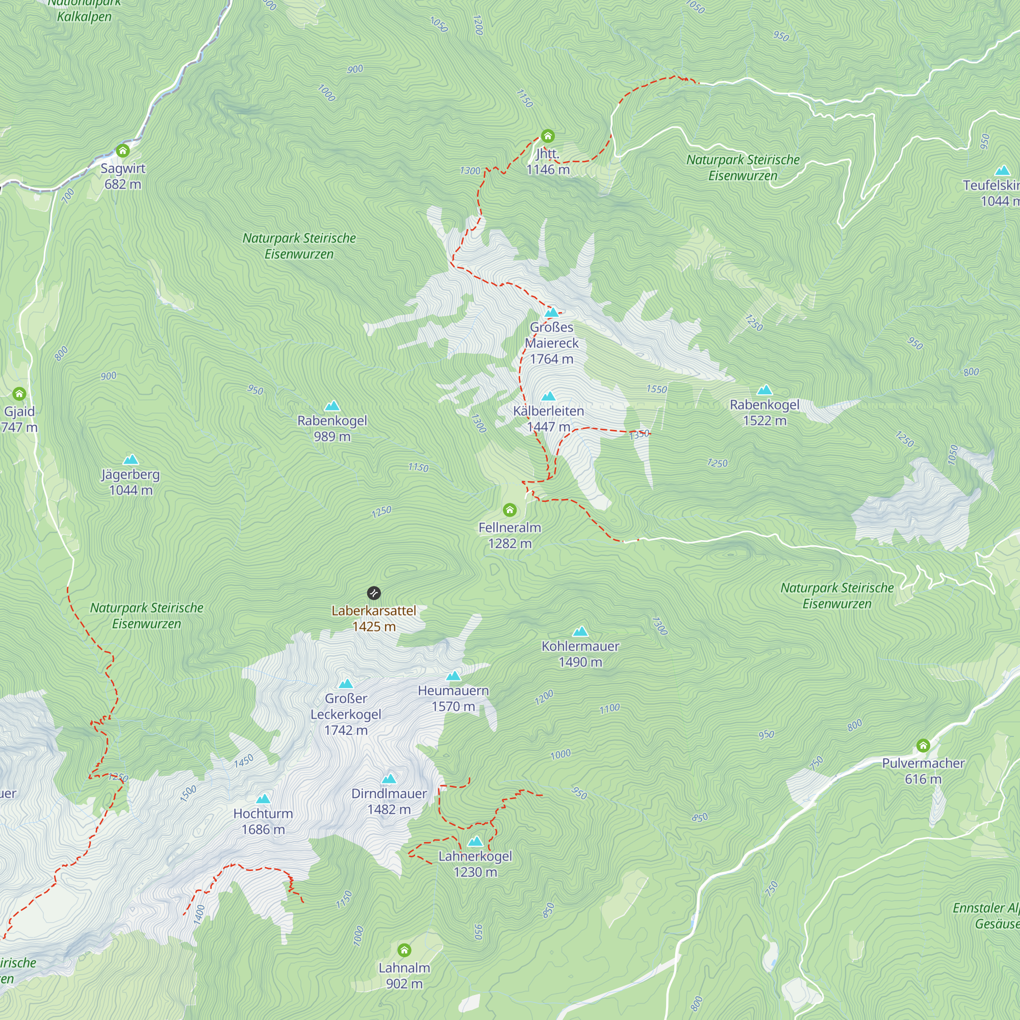 Fellneralm map