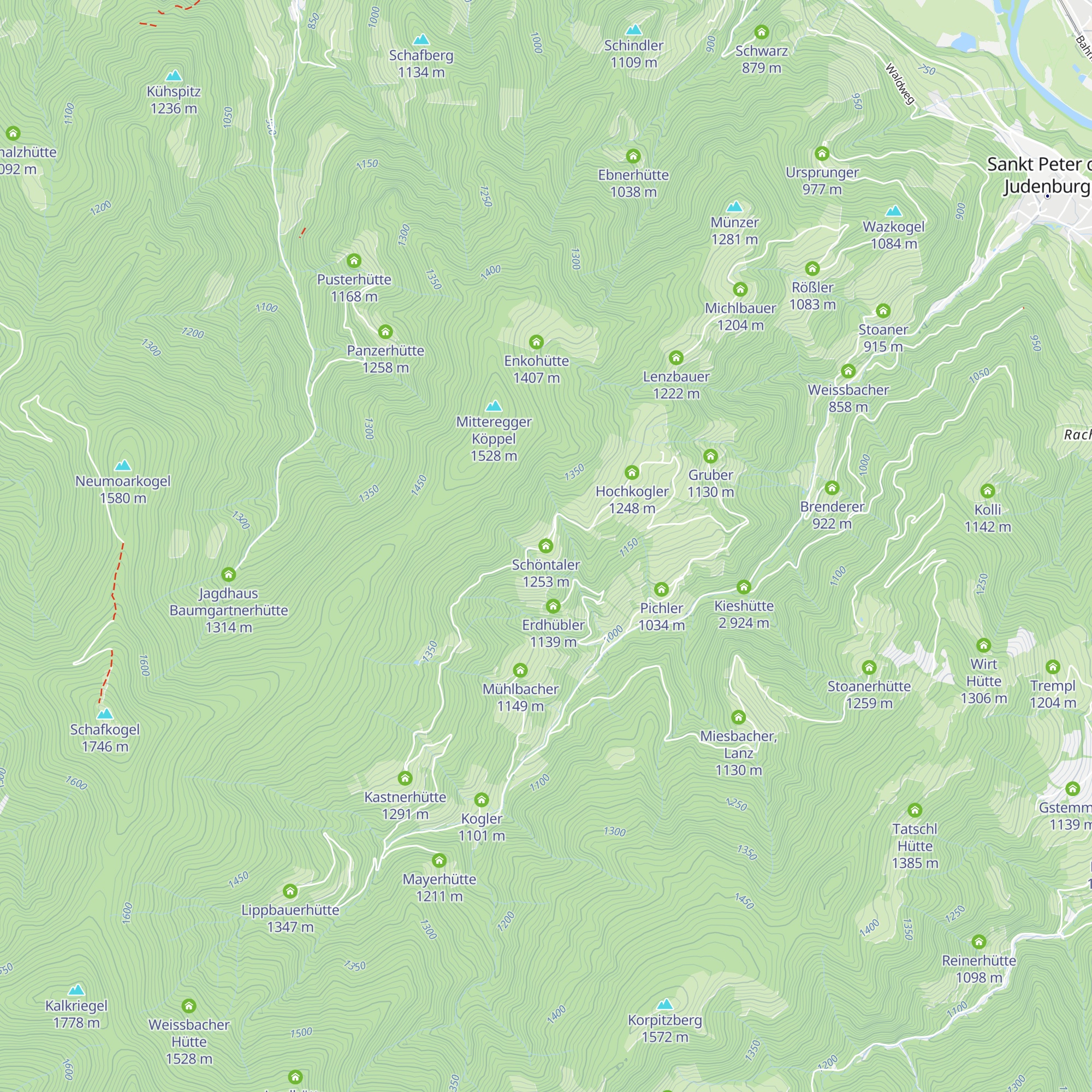 Schöntaler map