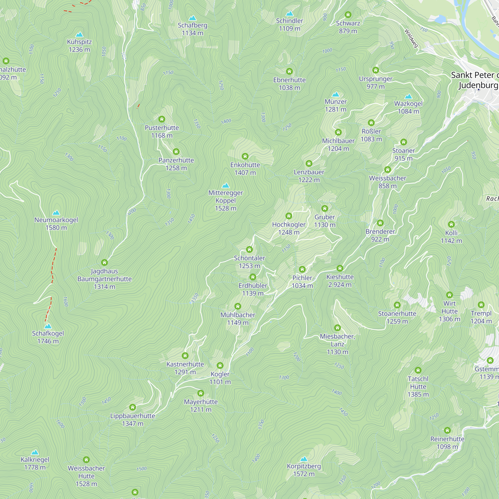 Schöntaler map