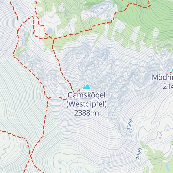 Map of Gamskögel (Westgipfel)