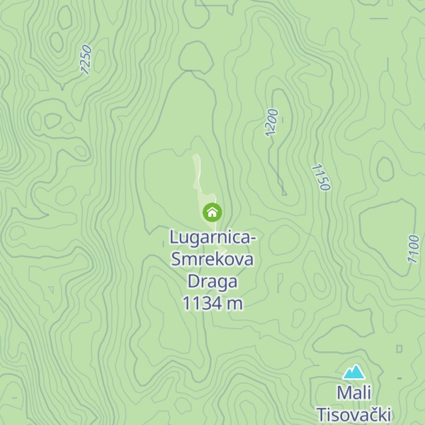 Map of Lugarnica-Smrekova Draga