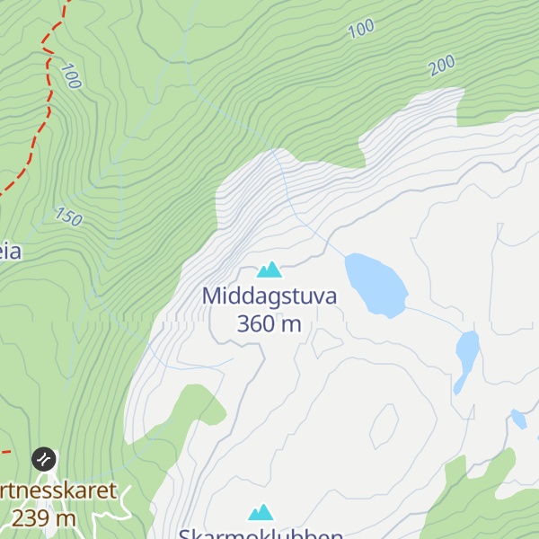Map of Middagstuva
