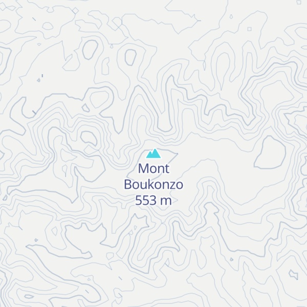Map of Mont Boukonzo