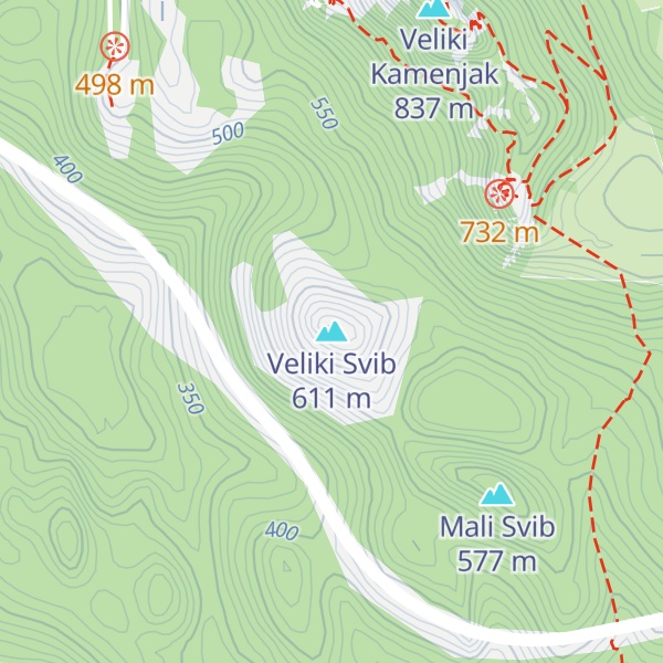 Map of Veliki Svib