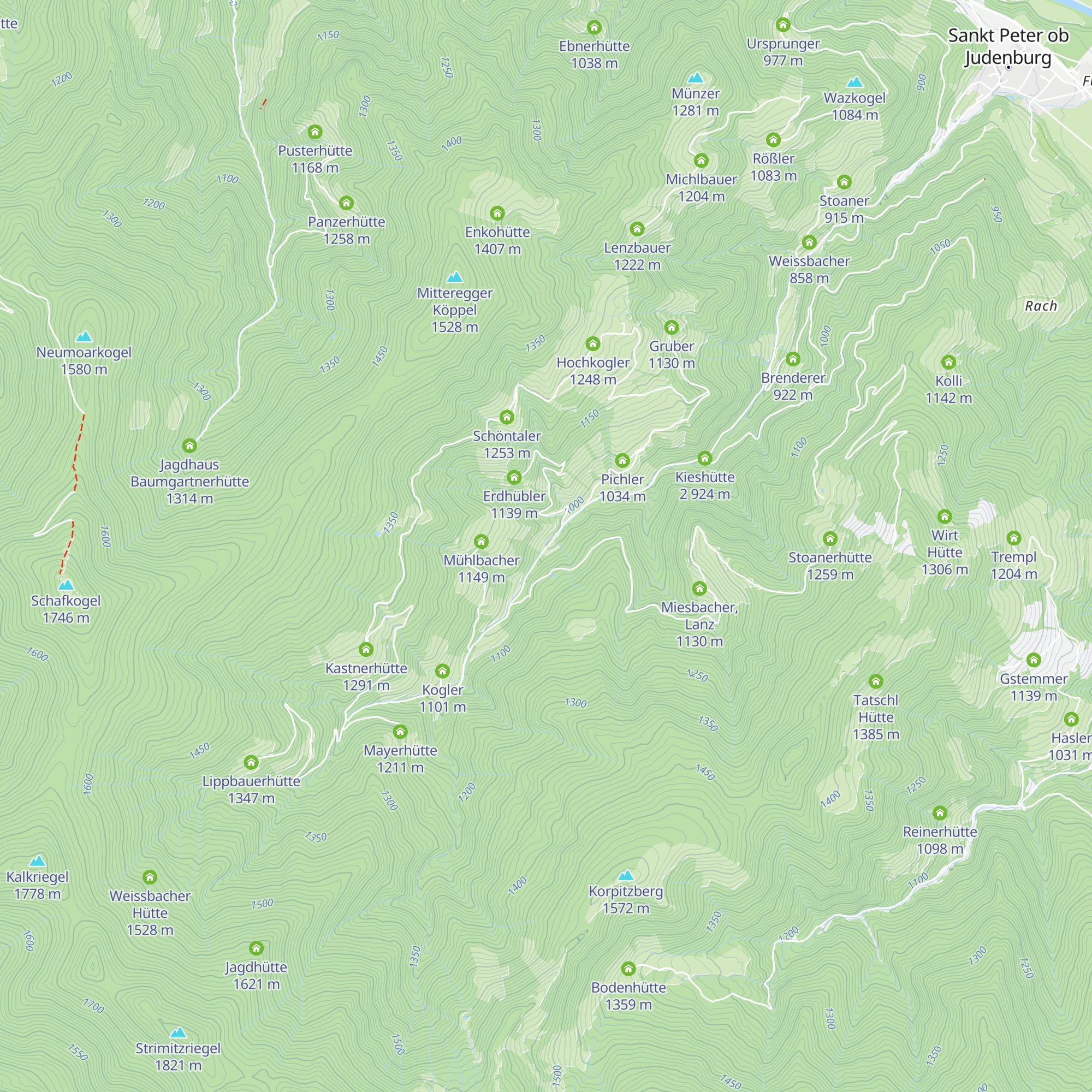 ehem. GH Liebminger map