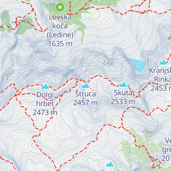 Map of Štruca