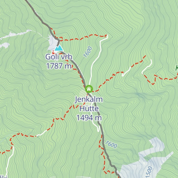 Map of Jenkalm Hütte