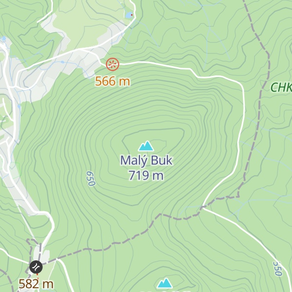 Map of Malý Buk