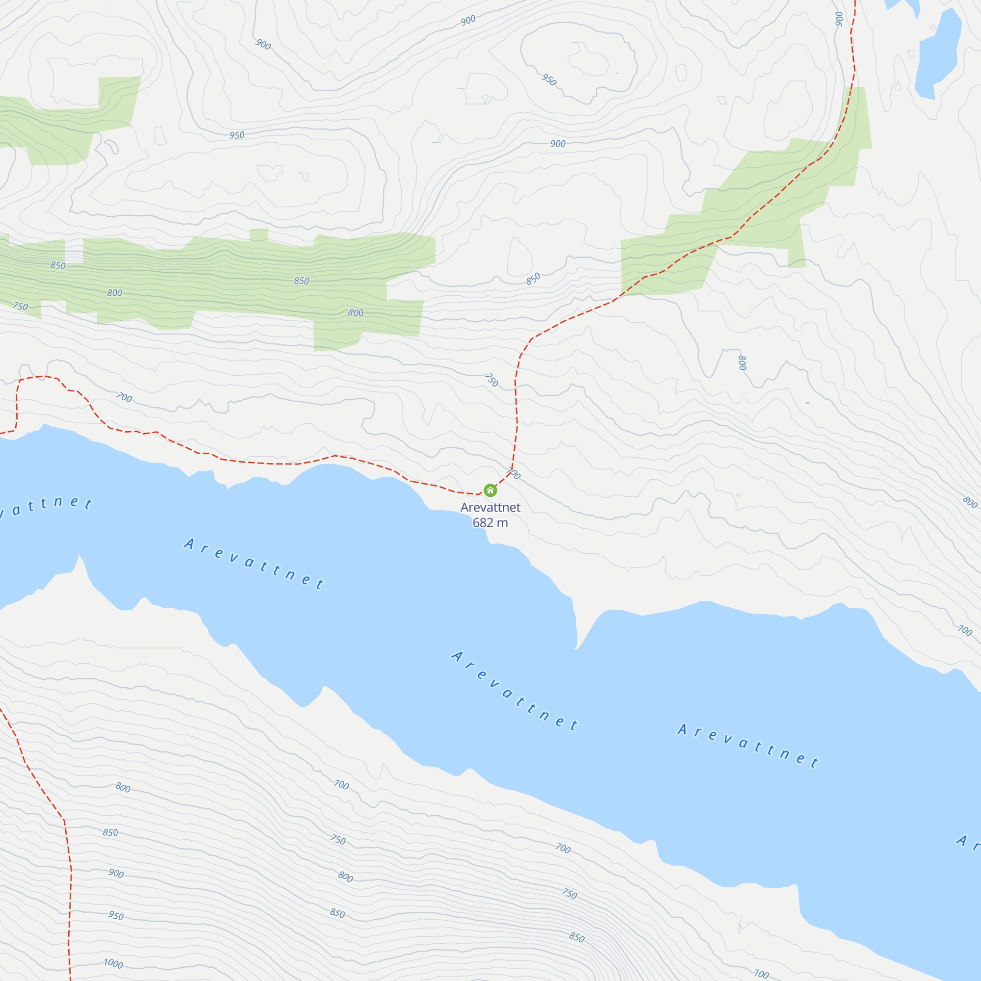 Arevattnet map