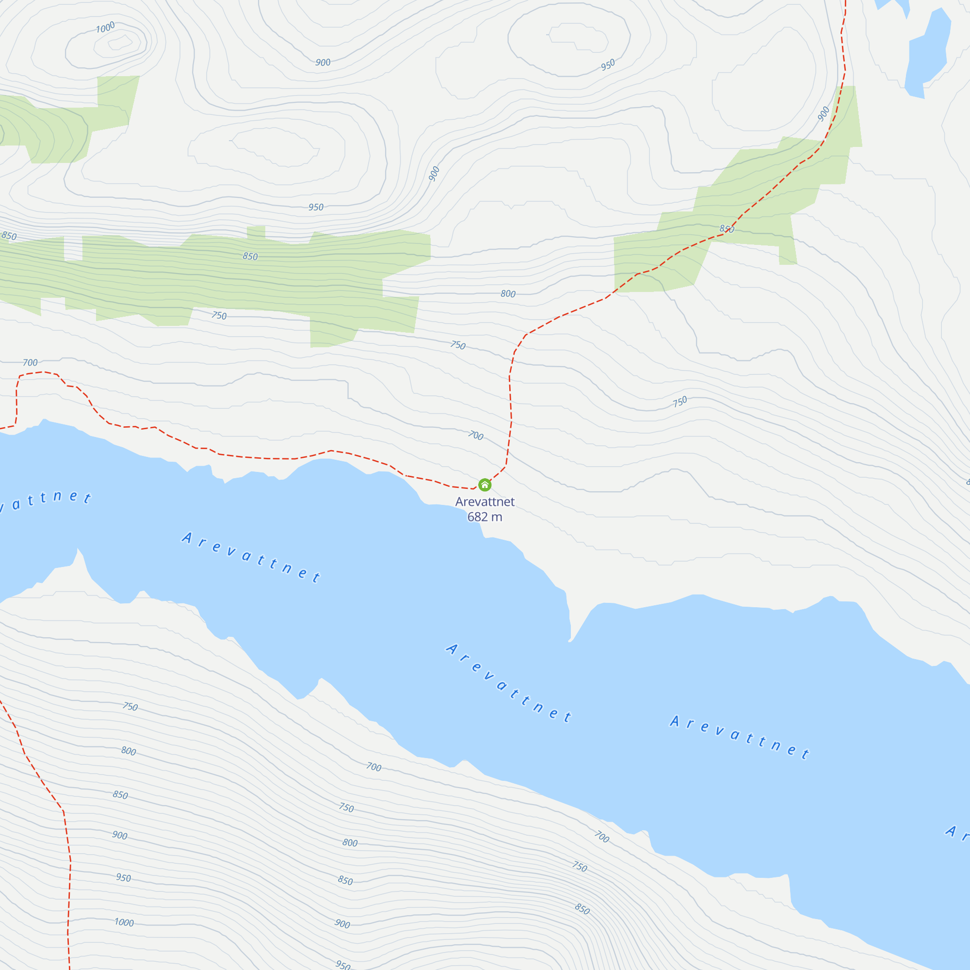 Arevattnet map