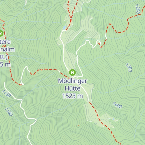 Map of Mödlinger Hütte