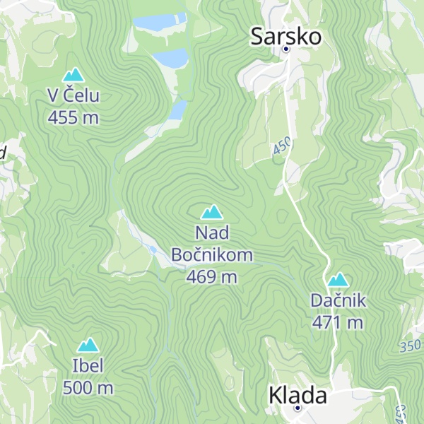 Map of Nad Bočnikom