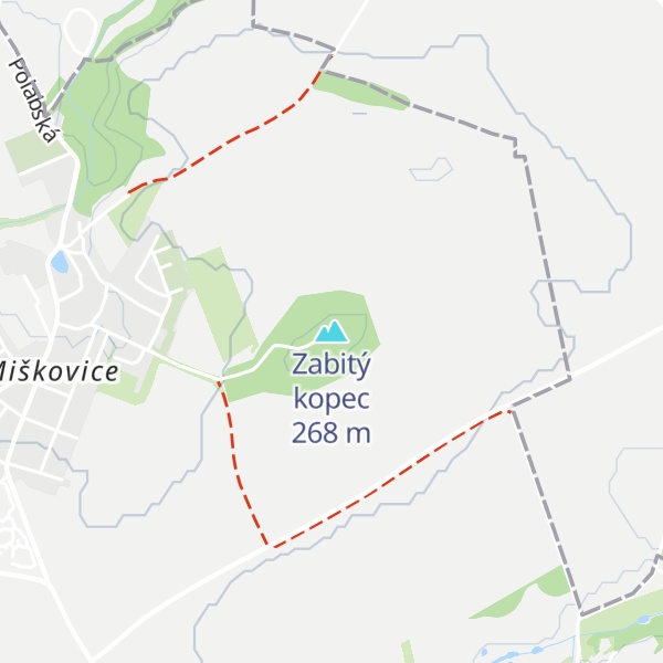 Map of Zabitý kopec