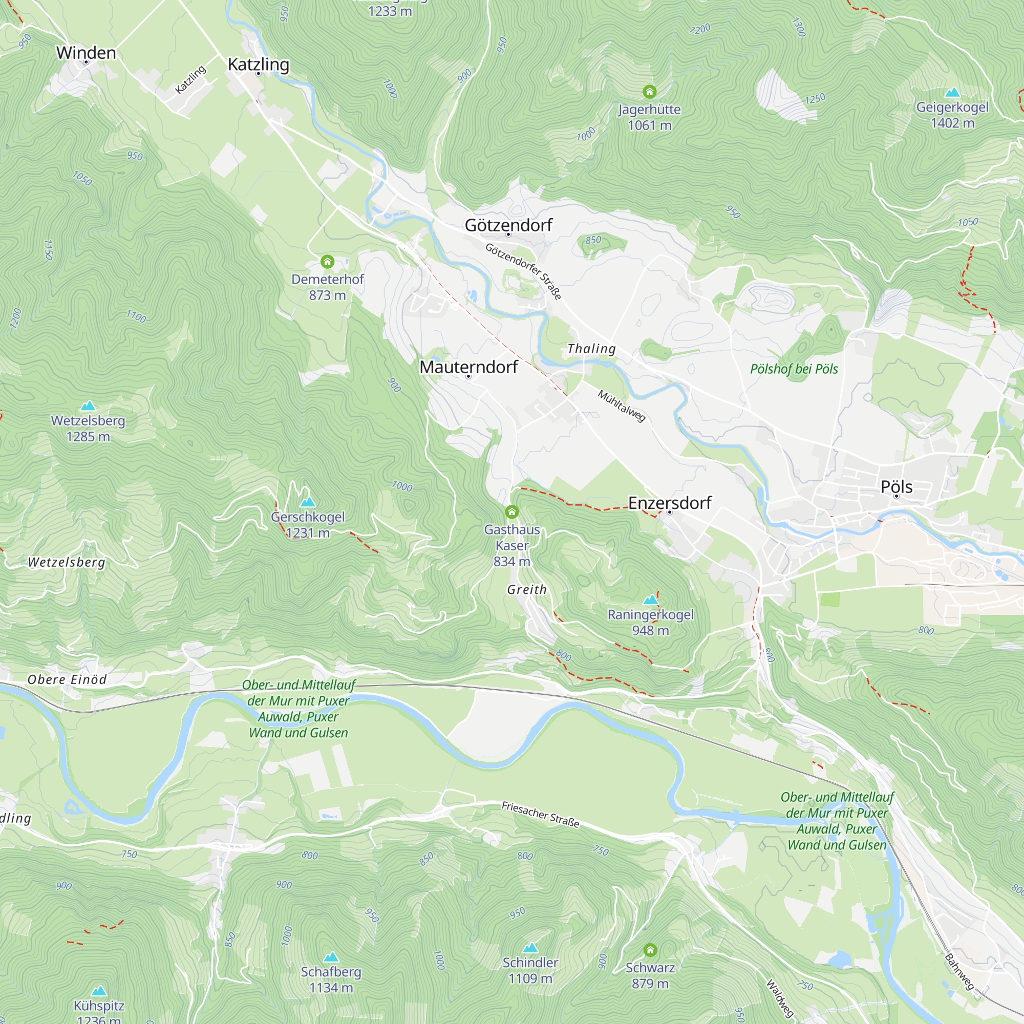 Gasthaus Kaser map