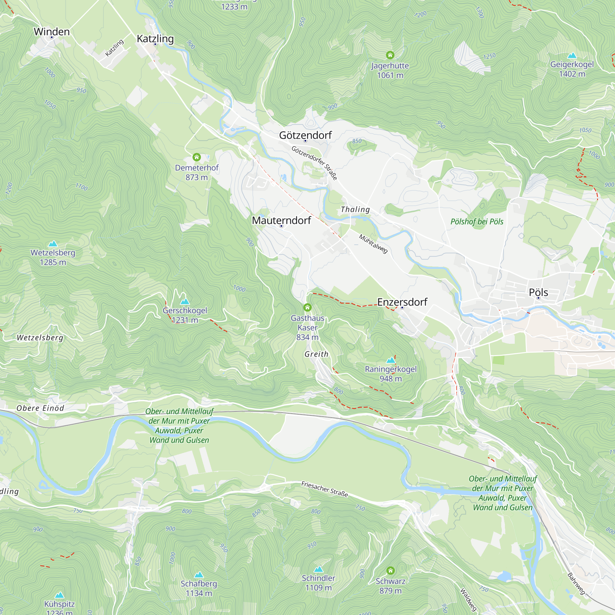 Gasthaus Kaser map
