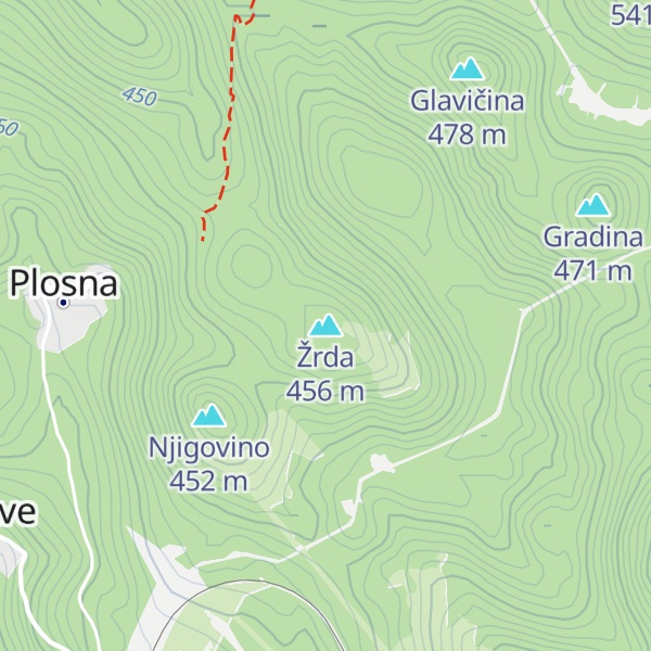 Map of Žrda