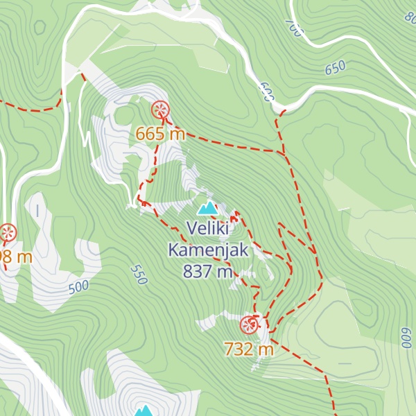 Map of Veliki Kamenjak