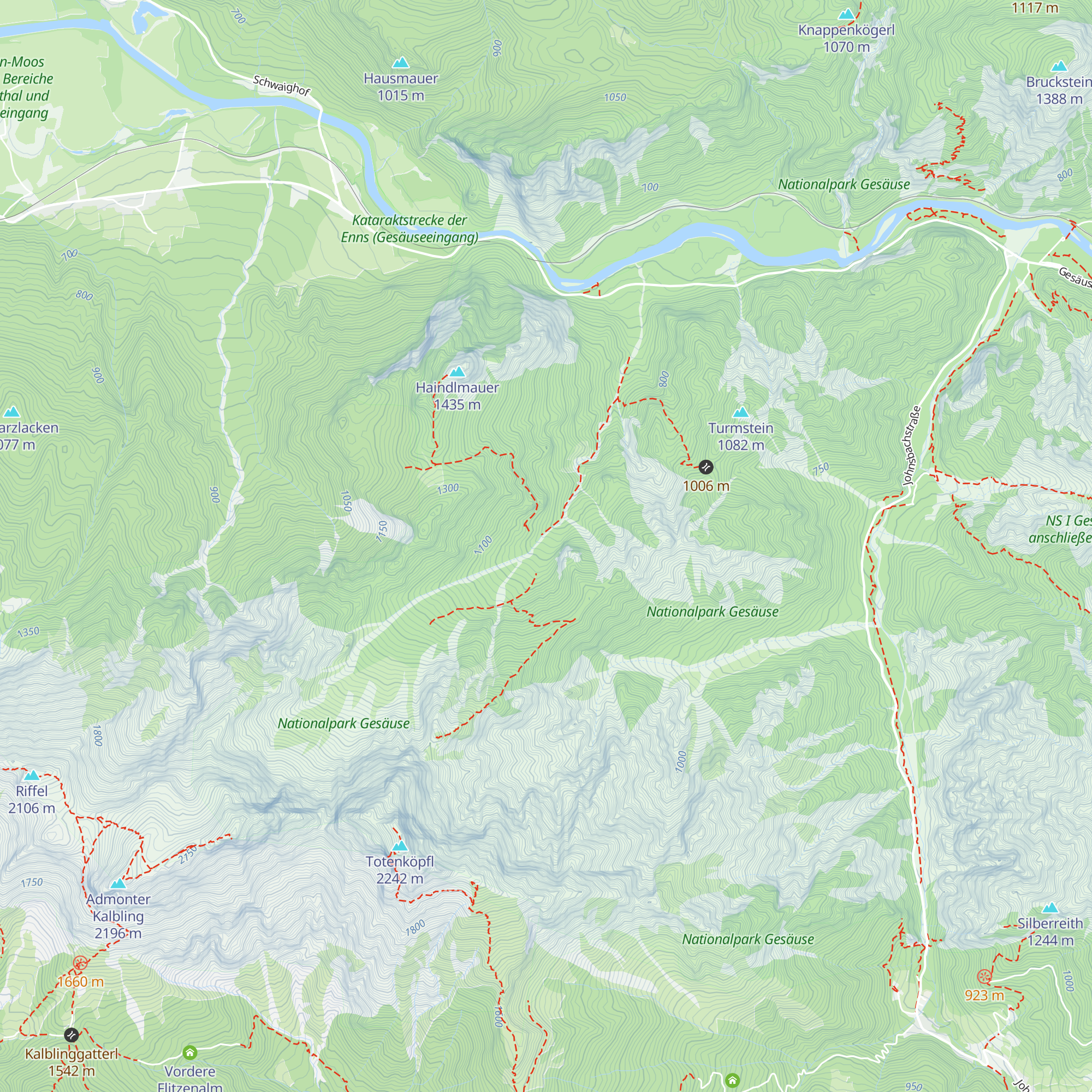 Goferhütte map