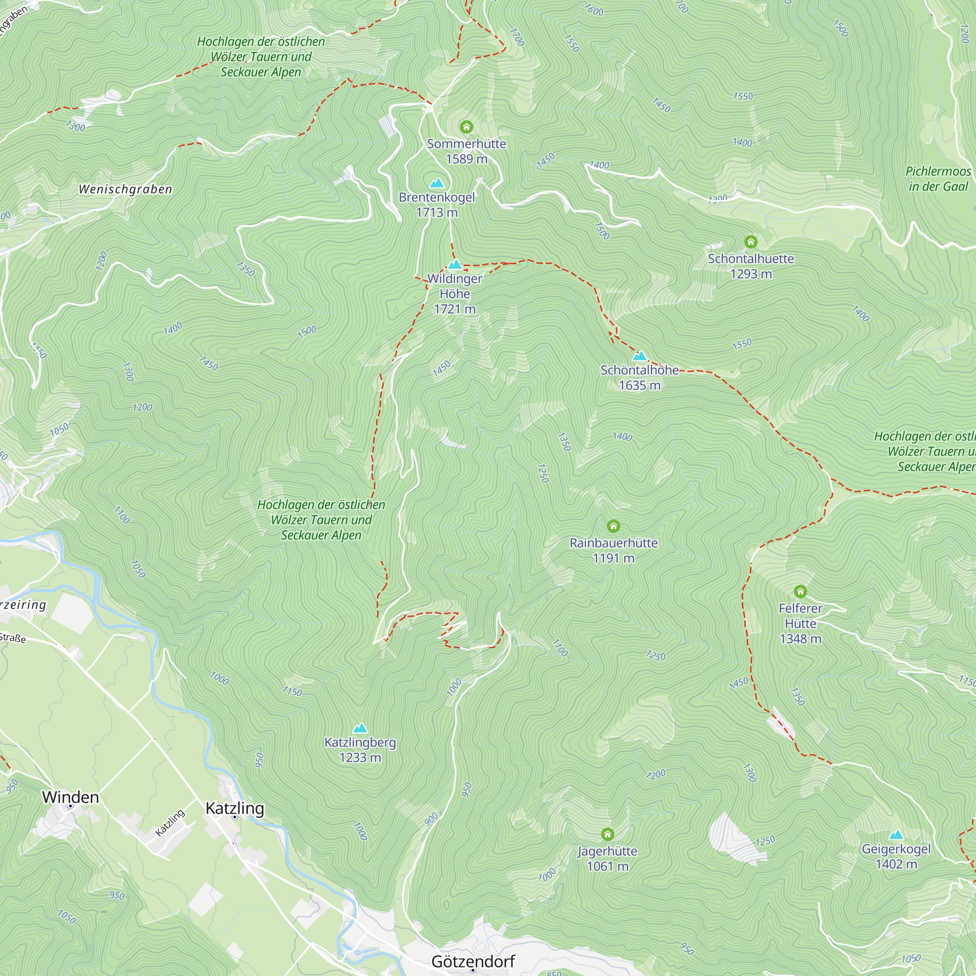 Triebengrabner Huabn map