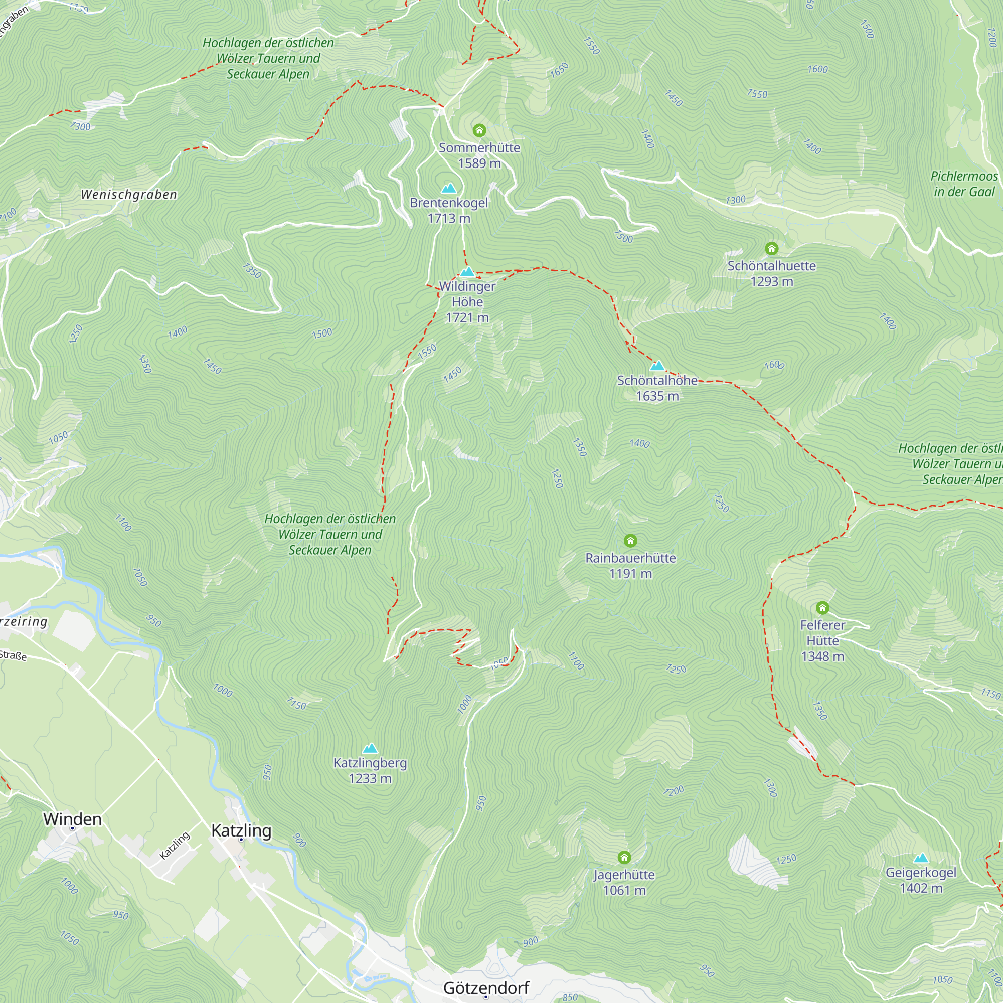 Triebengrabner Huabn map