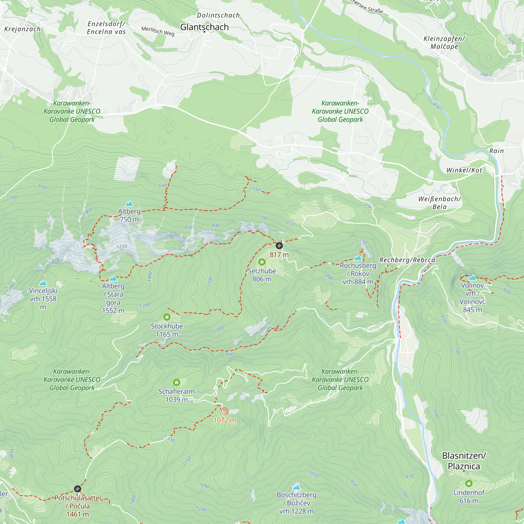 Setzhube map