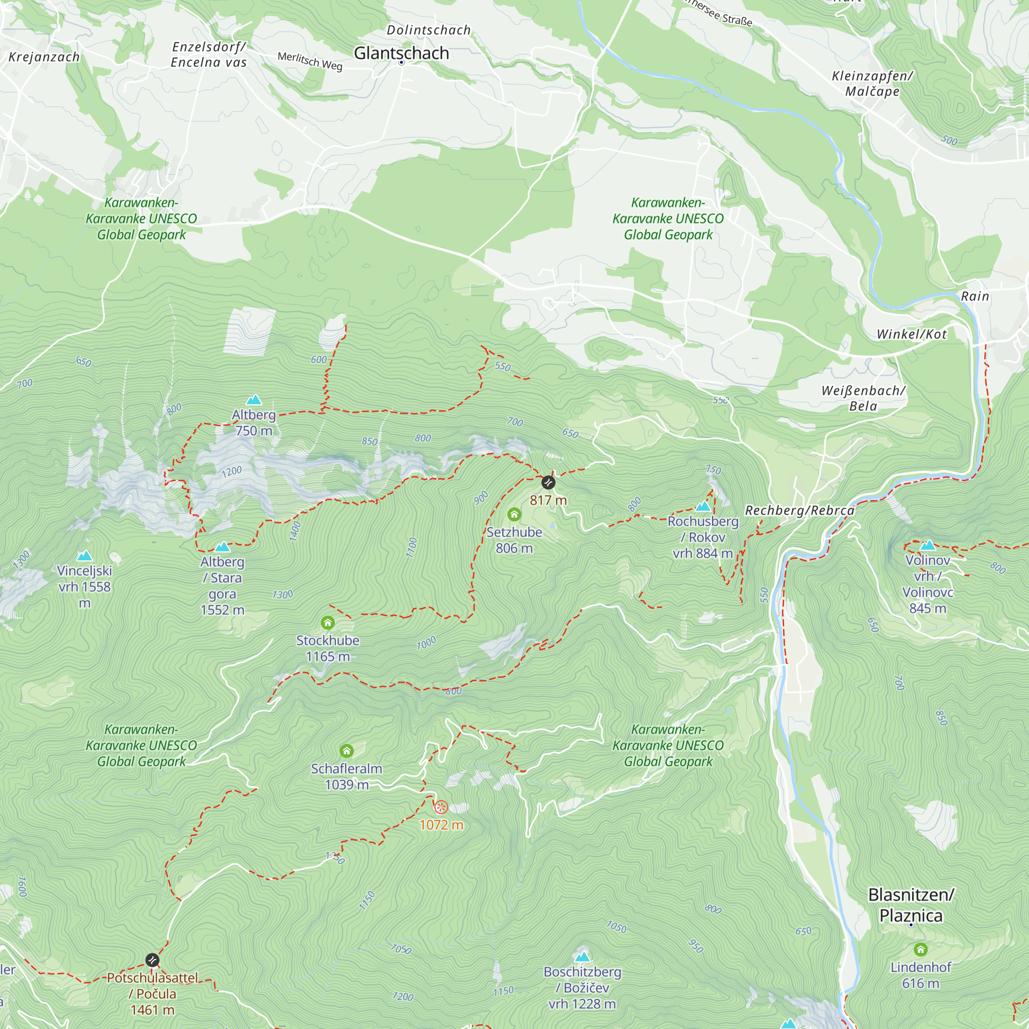 Setzhube map