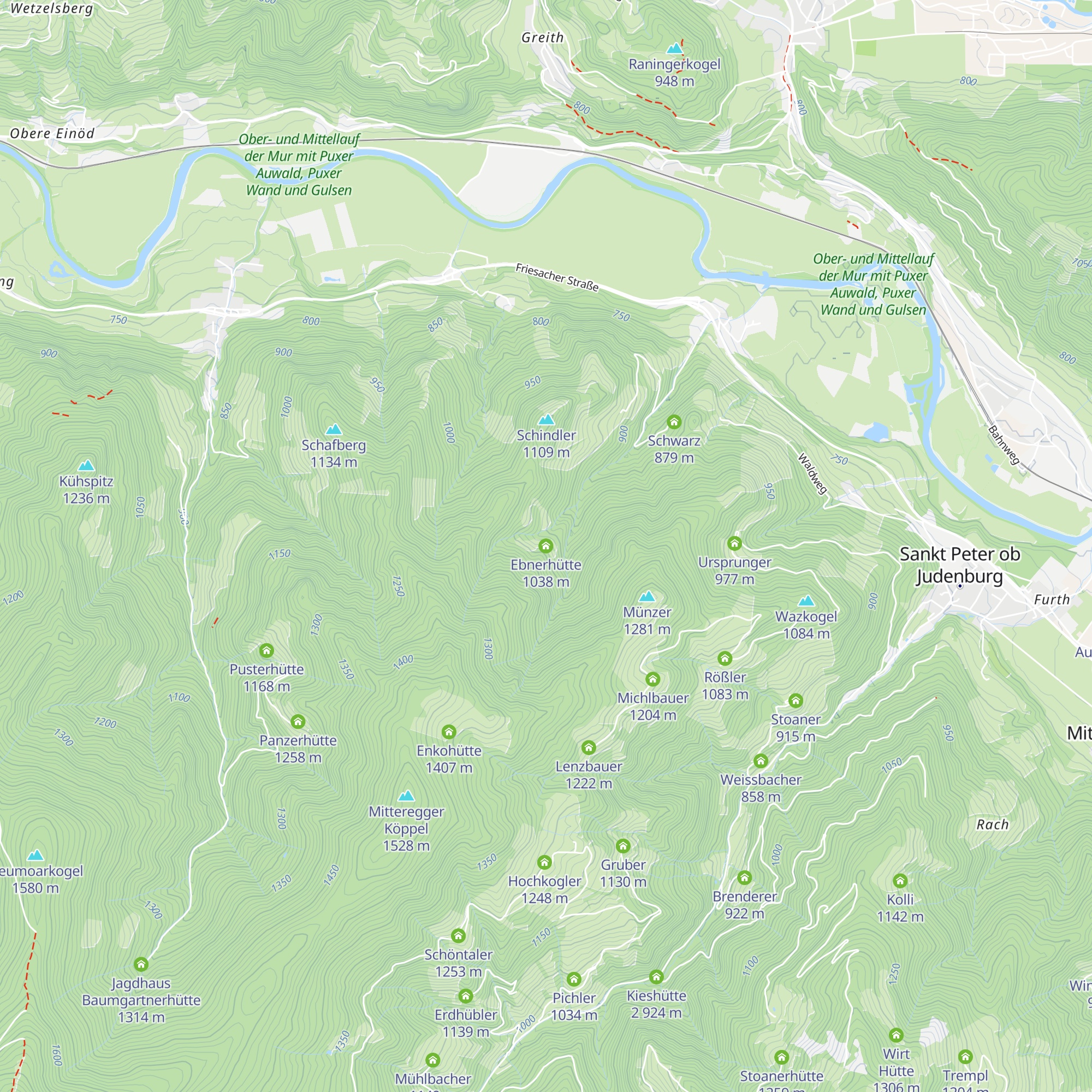 Ebnerhütte map