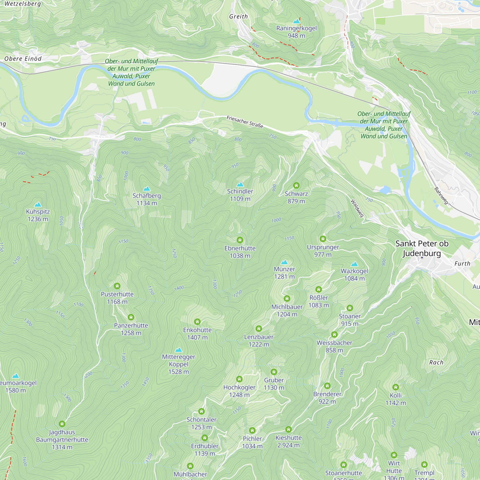 Ebnerhütte map