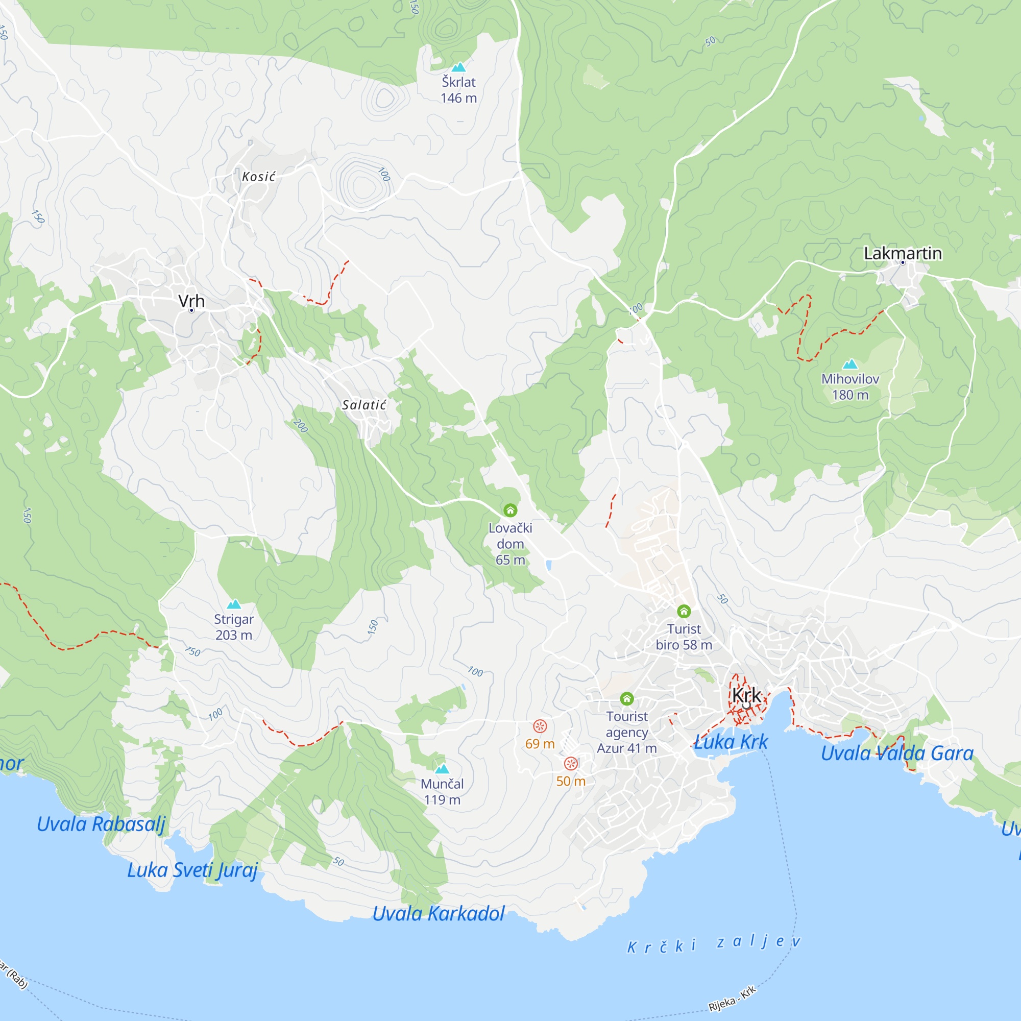 Lovački dom map