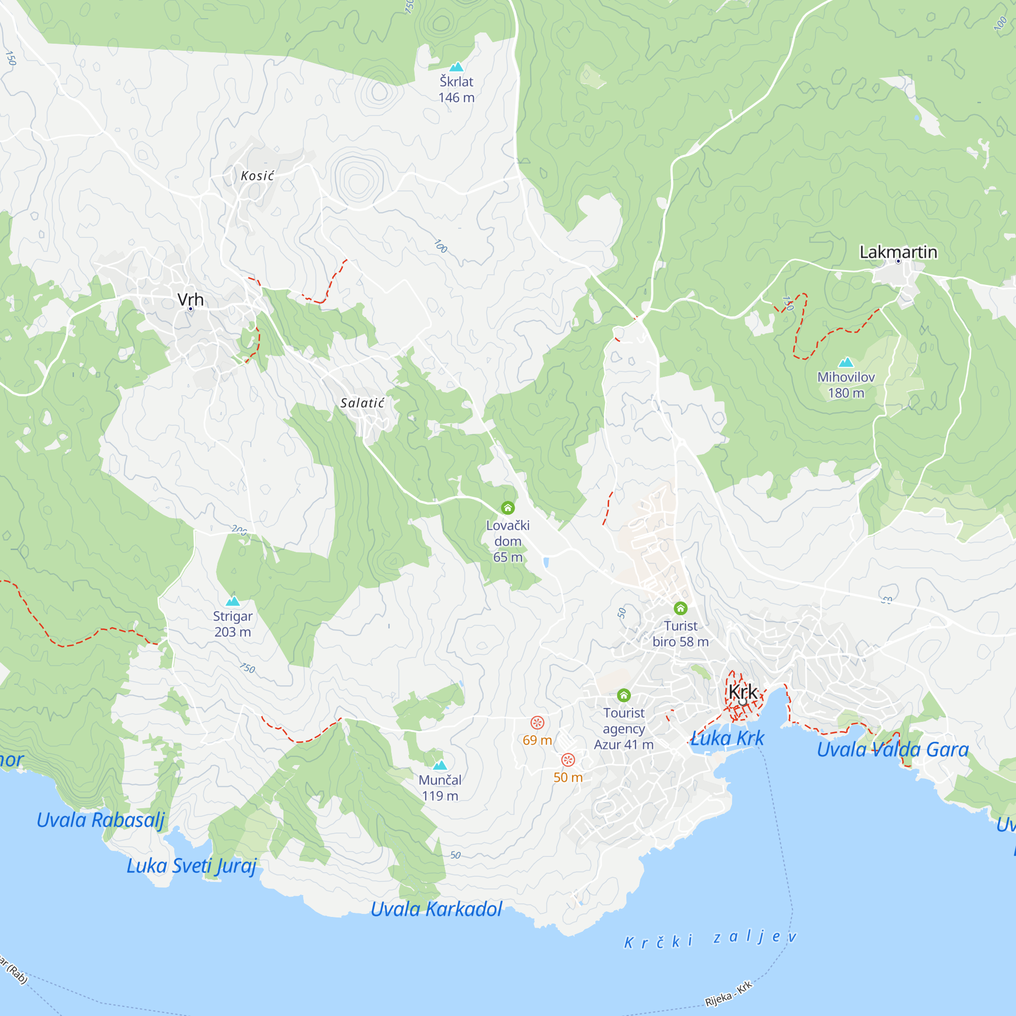 Lovački dom map