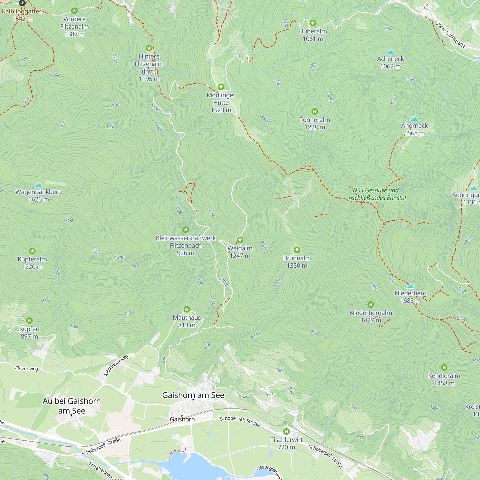 Weidalm map