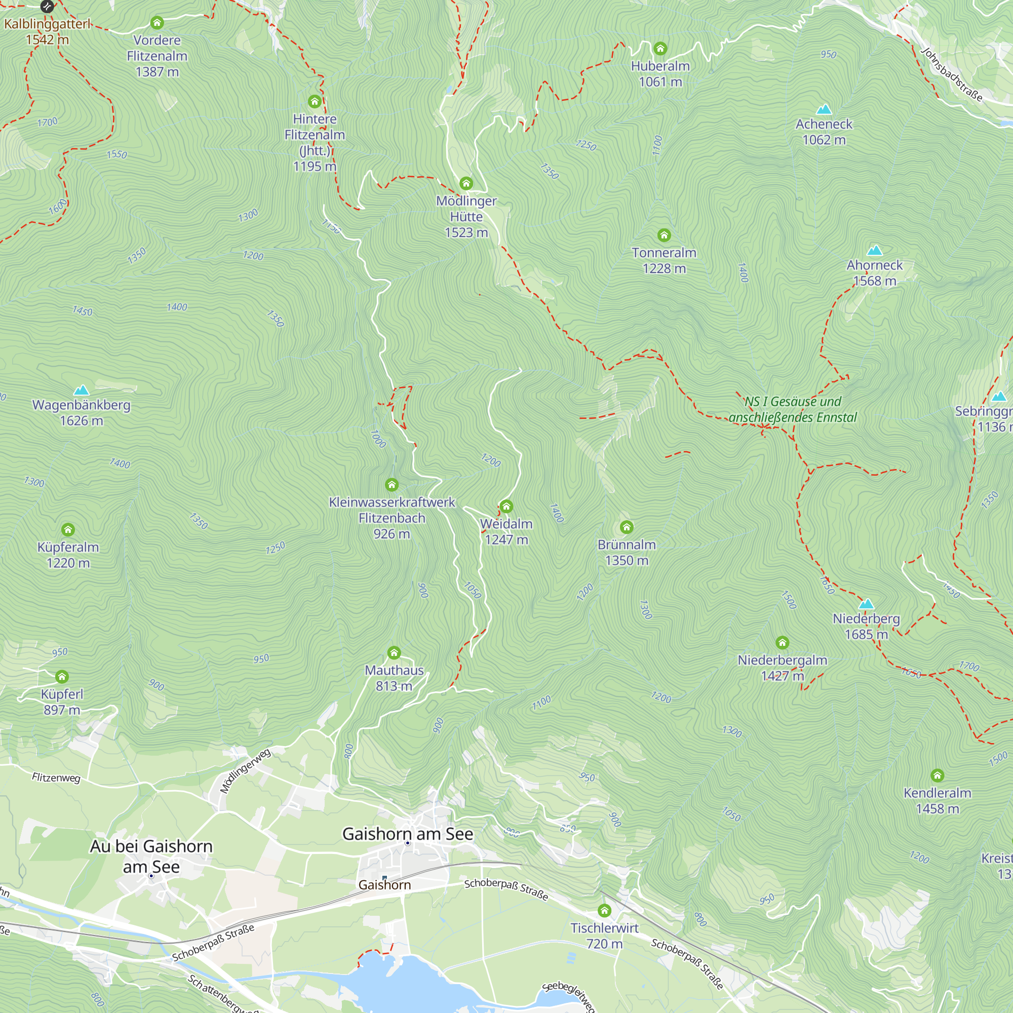 Weidalm map