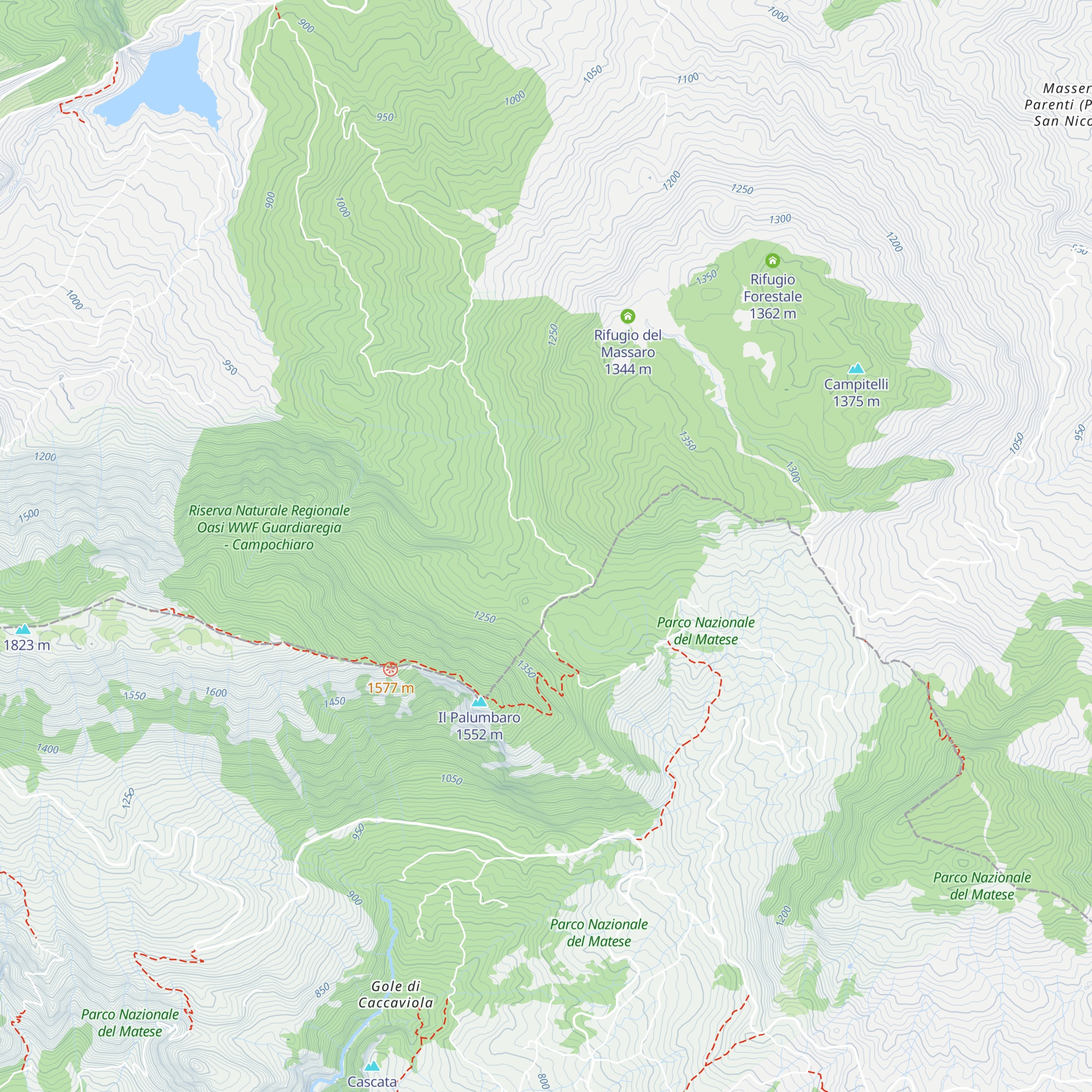 Rifugio forestale map