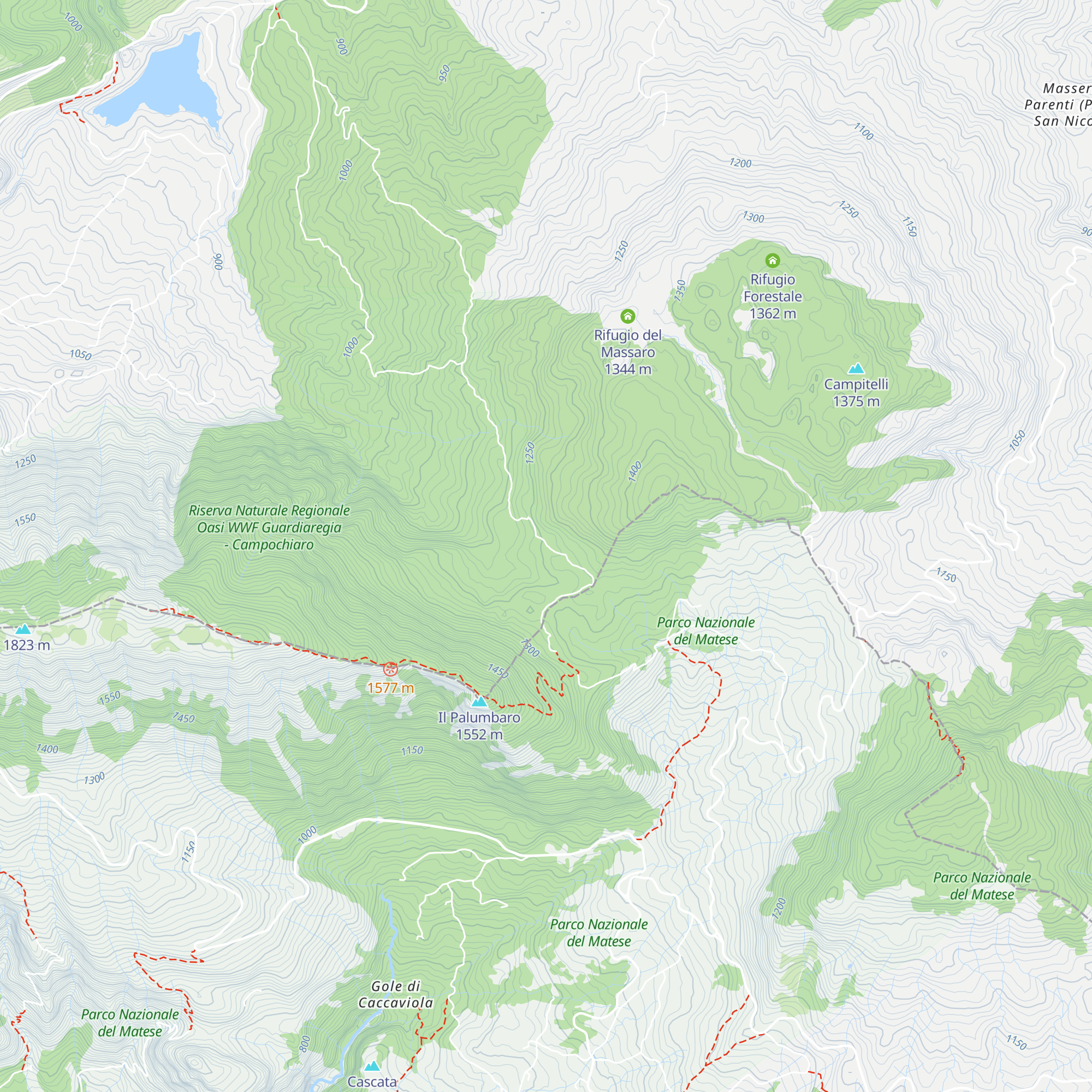 Rifugio forestale map