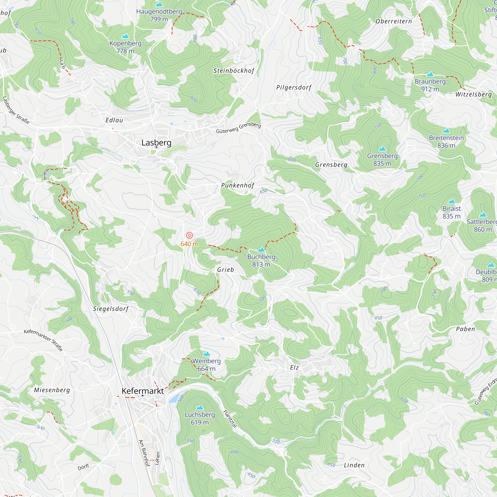 Buchberg Hütte map