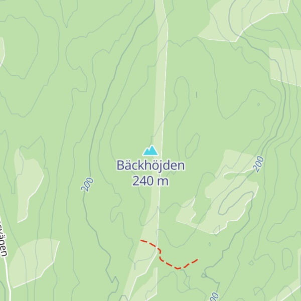 Map of Bäckhöjden