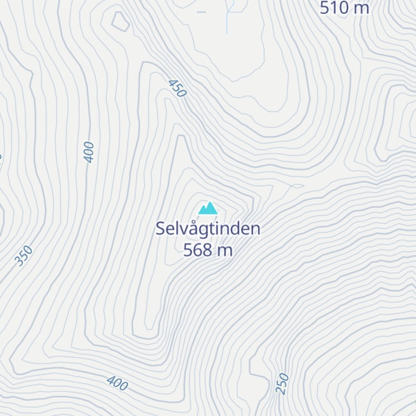 Map of Selvågtinden