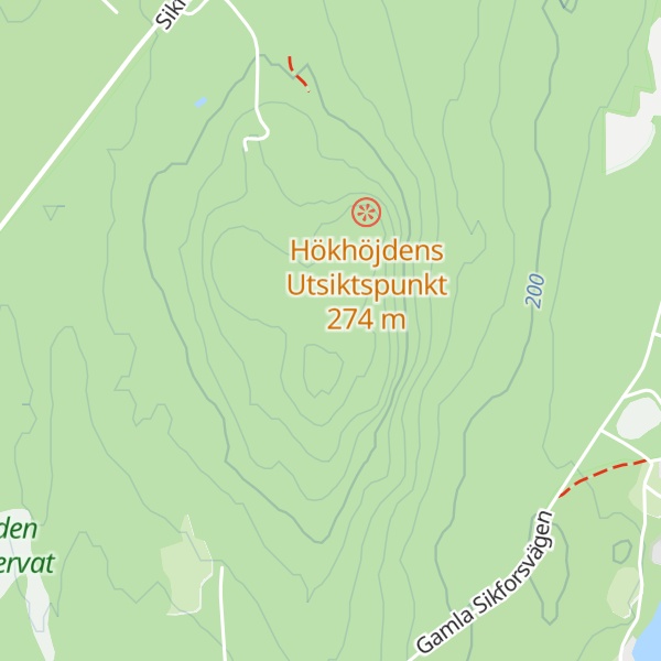 Map of Hökhöjden (Gillershöjden)