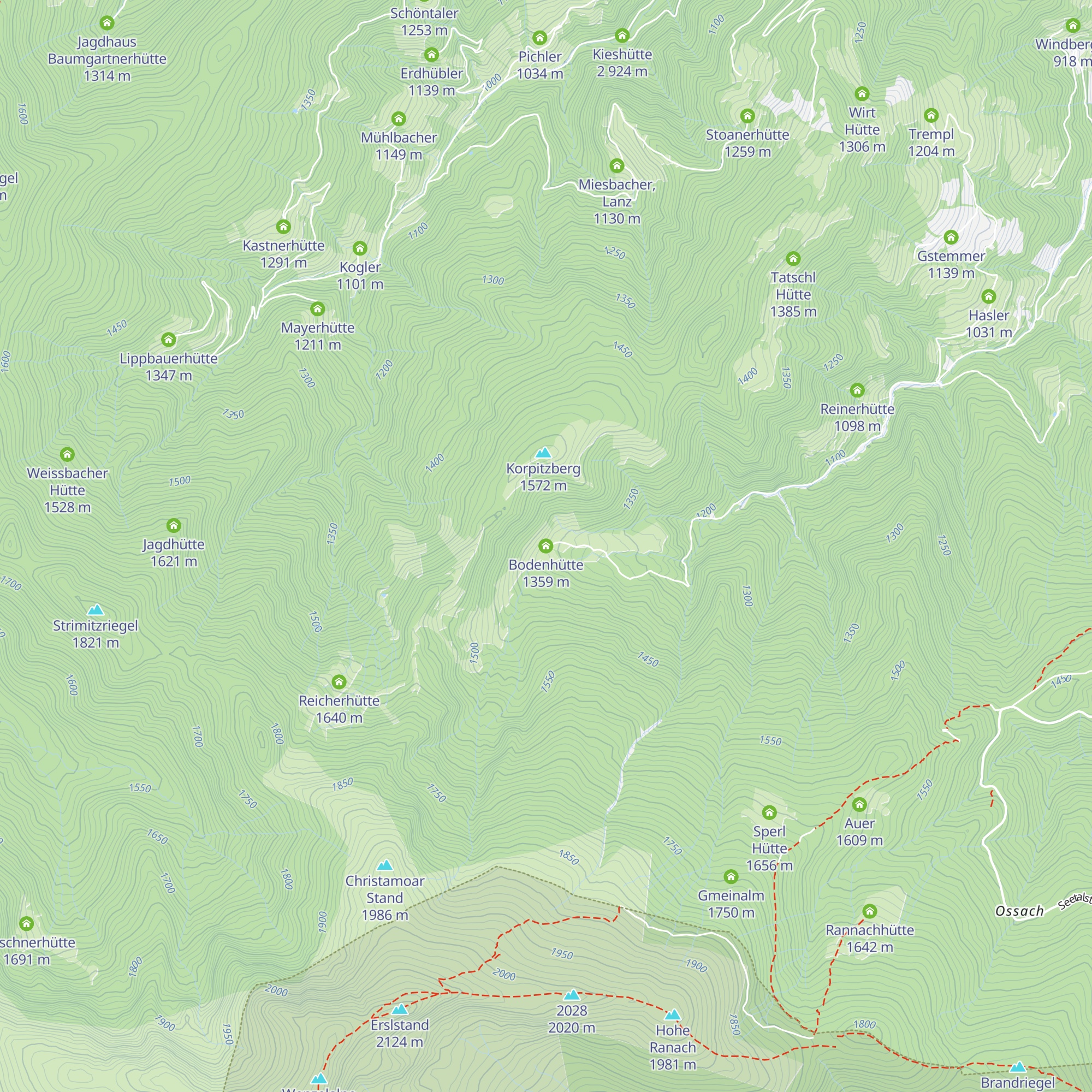 Bodenhütte map