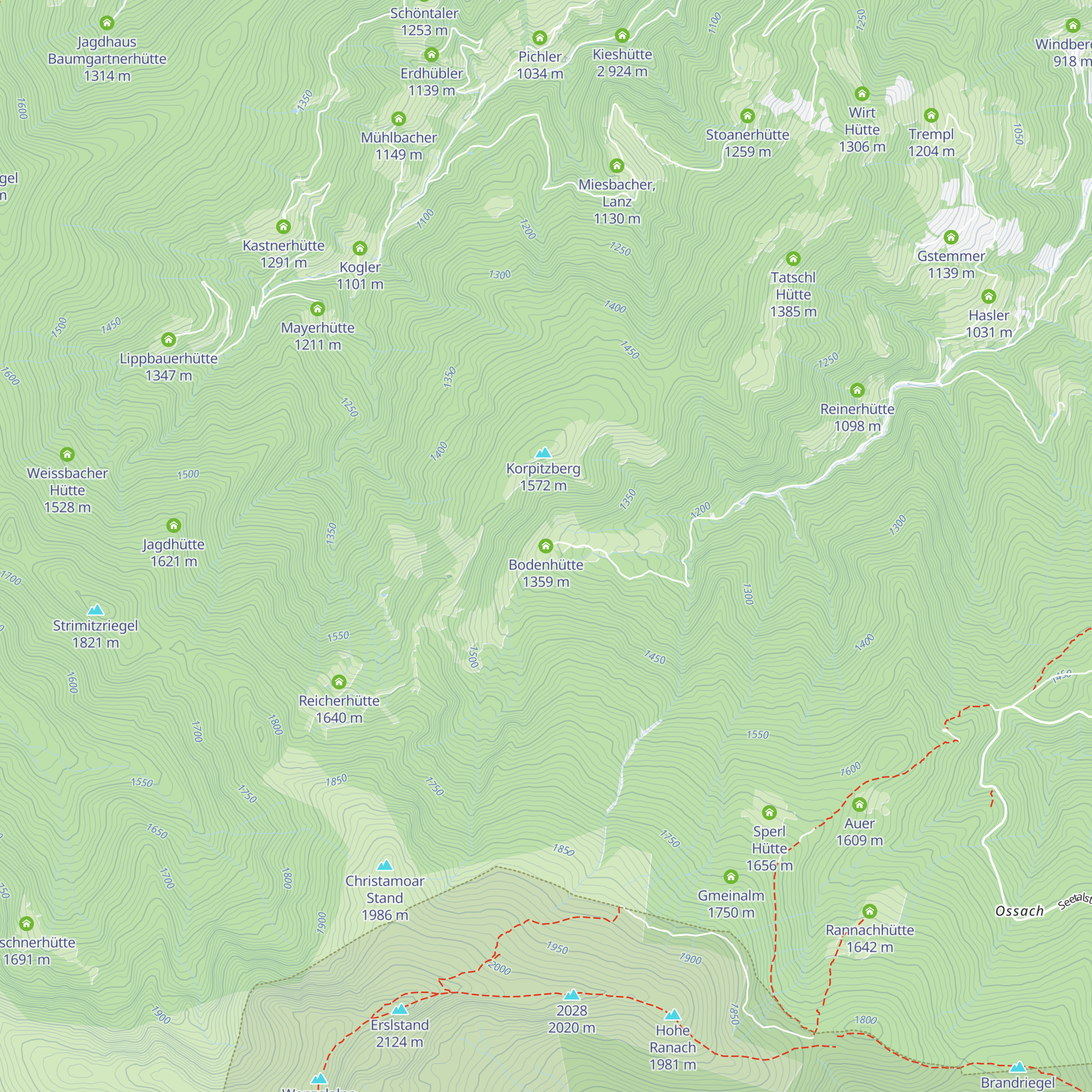Bodenhütte map