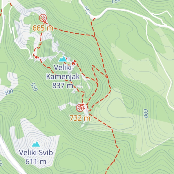 Map of Mali Kamenjak
